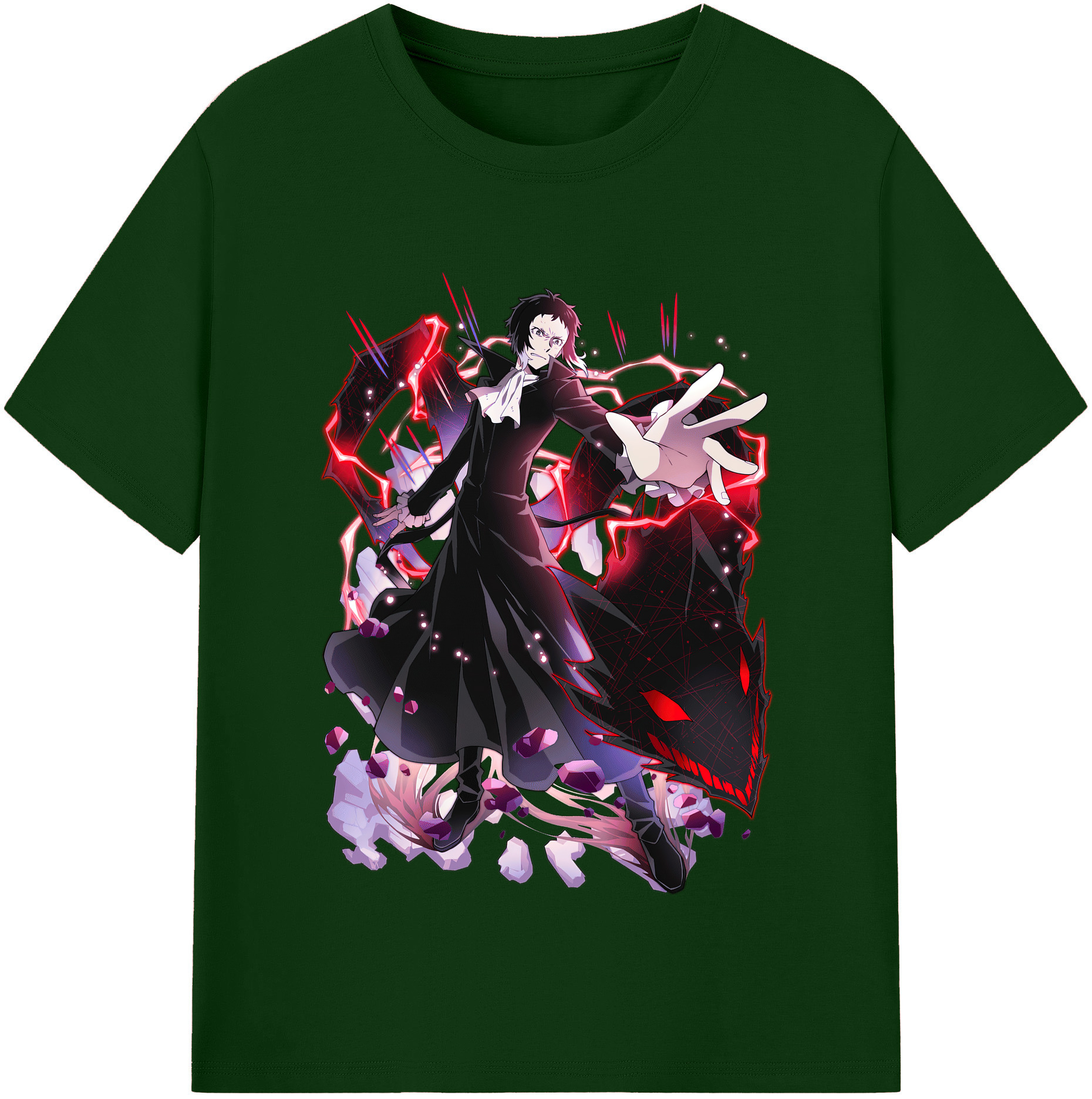 （画像用） 文豪ストレイドッグス Bungo Stray Dogs 綿100％半袖Tシャツ（フロントプリント）